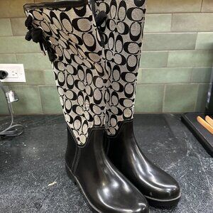 Coach Rain Boots - Size 8
